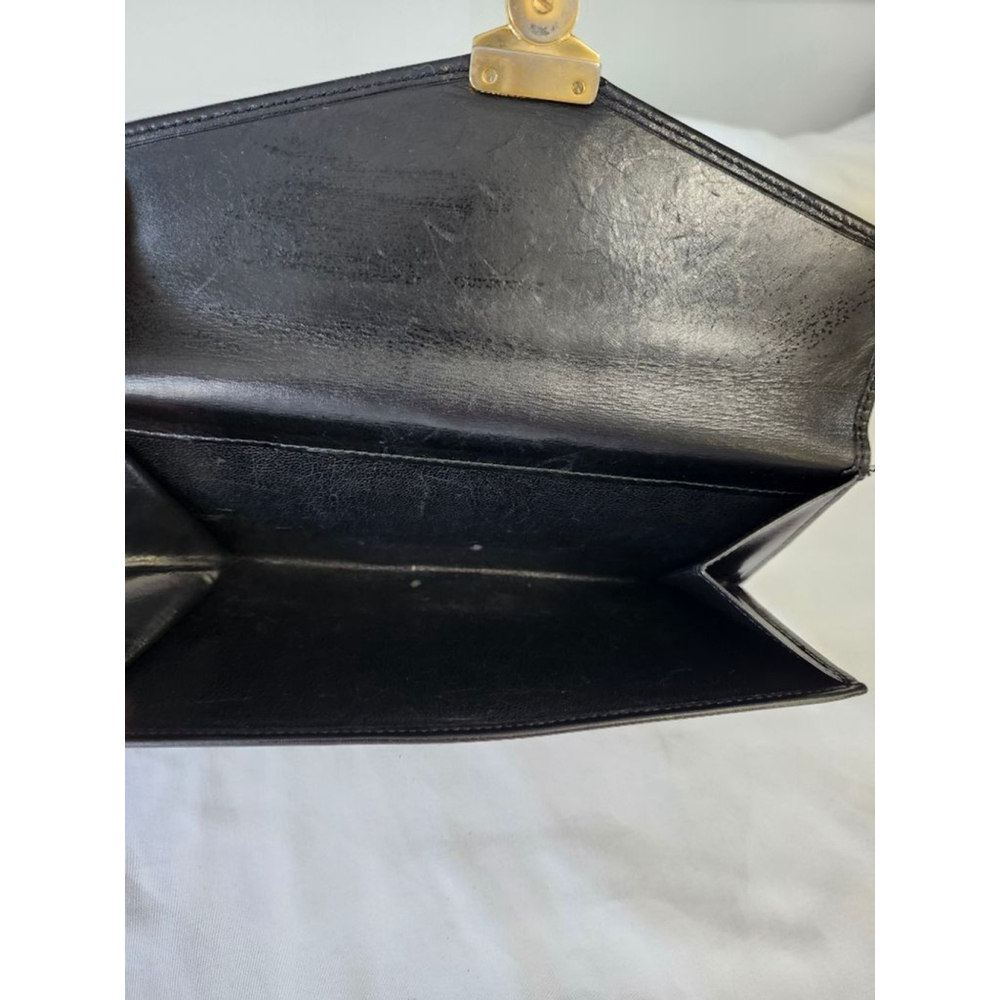Salvatore Ferragamo Black Leather Wallet One Size - Picture 10 of 15